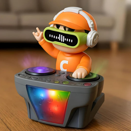DJ Coco Boy Waddles and Dances Toy for Kids with Rotating Disc, Flashing Lights & Sound | Interactive Dancing Toy | Interactive Fun Toy for Baby Boys & Girls