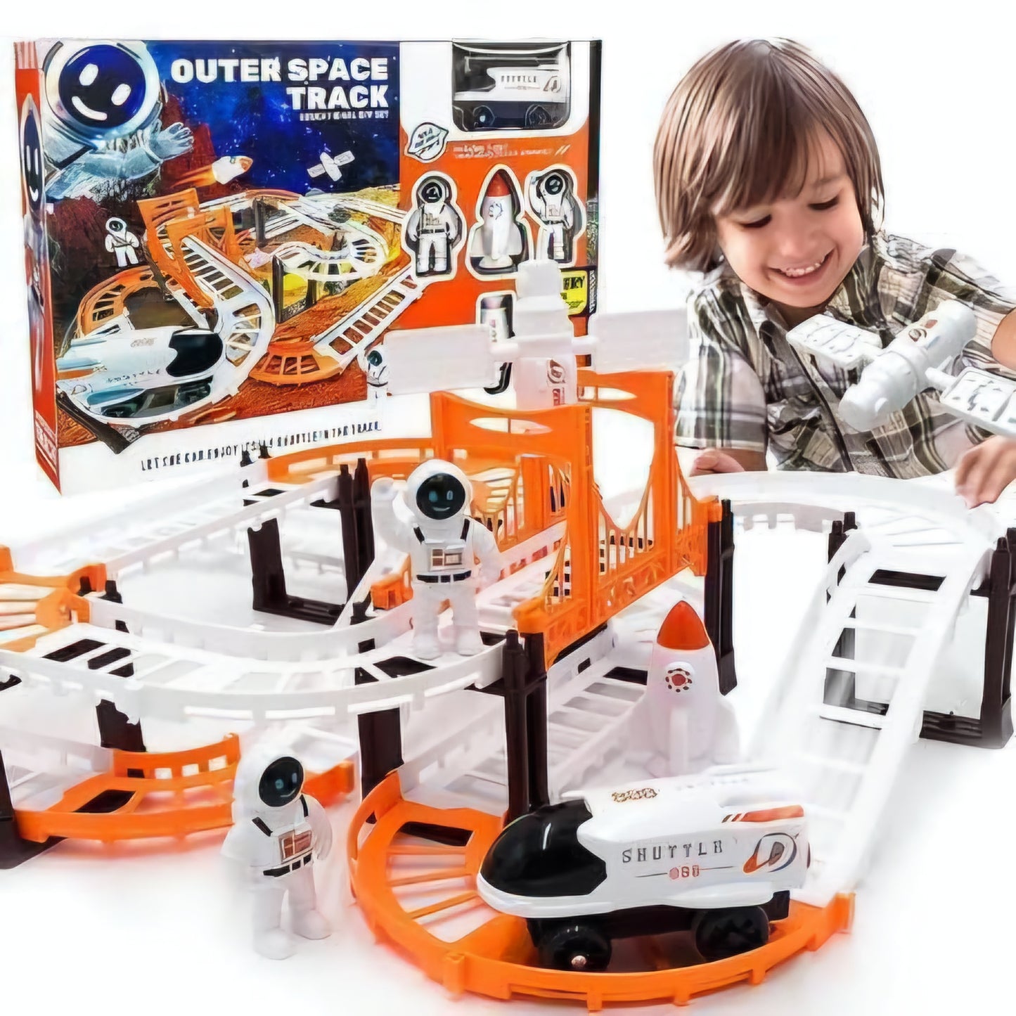 AstroRacer Pro™ – Galactic Track Set for Kids